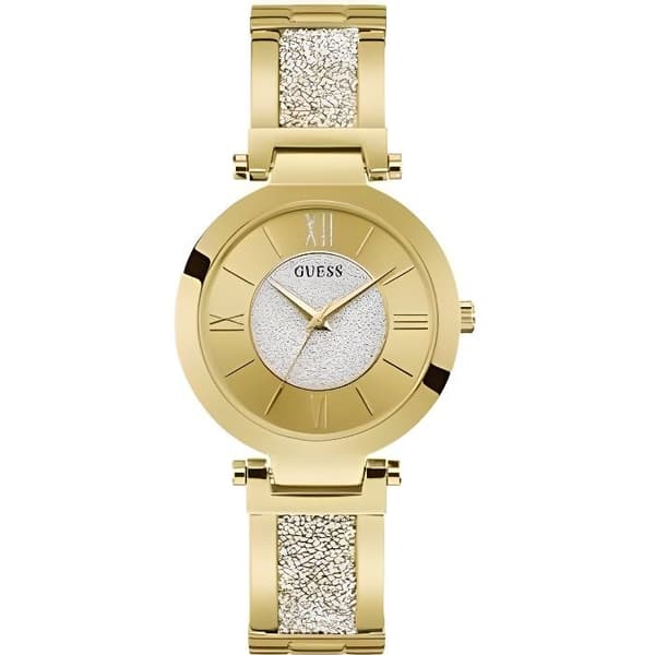 Damklocka - GUESS - AURORA - Guld - 37mm - Kvarts - Lätt vattentät