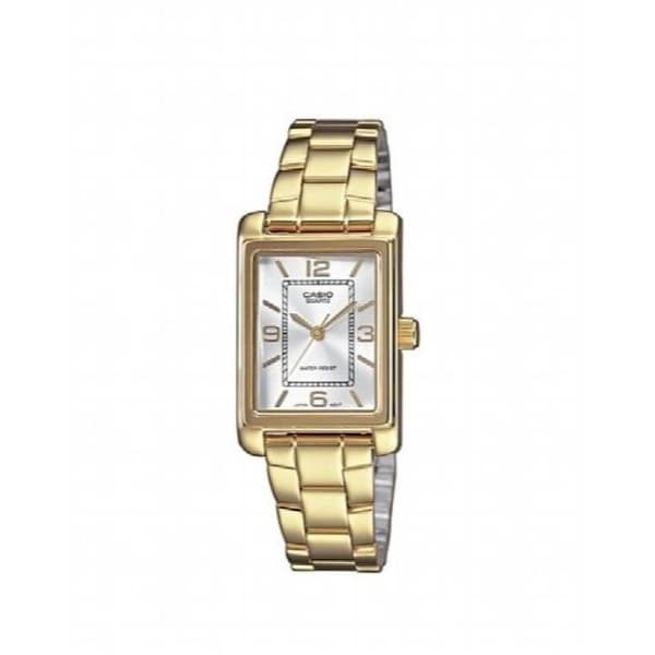 Casio analog kvarts med armband i rostfritt stål LTP-1234pg-7a 3HFM0C