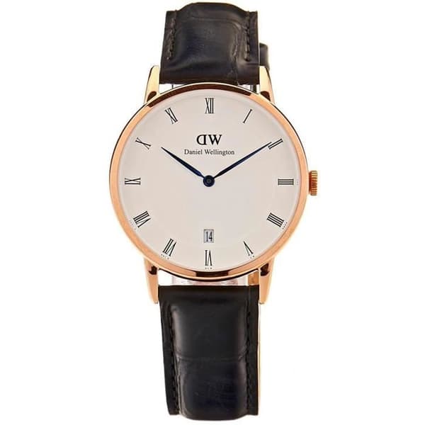 DANIEL WELLINGTON DAM 34MM SVART LÄDERREM QUARTZ WATCH DW00100118