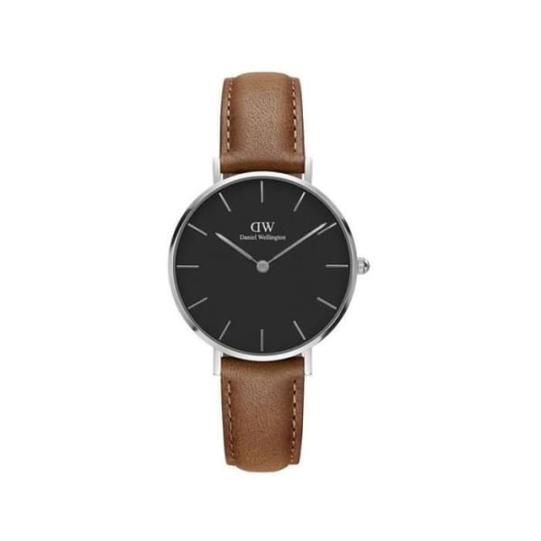 Damklocka Daniel Wellington Petite Modell Durham Brun - DW00100178 32mm Svart