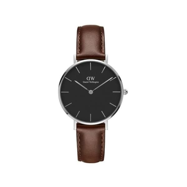 Daniel Wellington Petite ST MAWES Damklocka - Ø32 Silver - DW00100181 32mm Svart