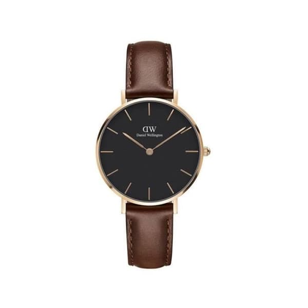 Daniel Wellington Small Model St Mawes Brown Damklocka - DW00100169 32mm Svart