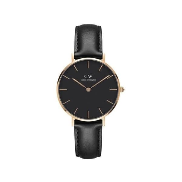 Daniel Wellington Petite SHEFFIELD damklocka - Ø32 roséguld - DW00100168 32 mm svart
