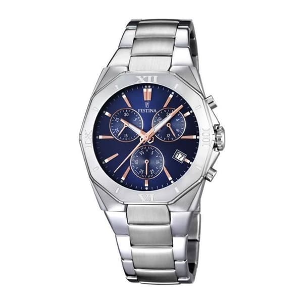 Klocka - Festina - F167576 - Kvarts - 5ATM - Blå Silver - Analog