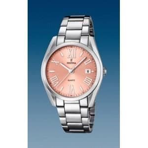 Damklocka - Festina - F16790_2 - Stål - Kvarts - Analog