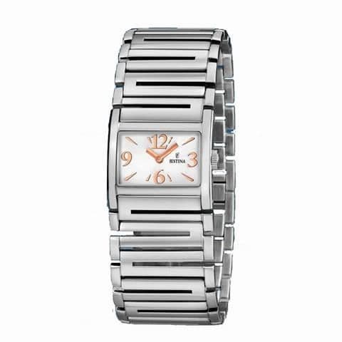 Klocka - FESTINA - F16773-4 - Kvarts - Analog - Dam - Silvervit