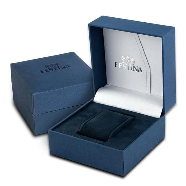 Klocka - FESTINA - F20258/3 - Milanese mesh stål - 30m vattentät - Blå urtavla