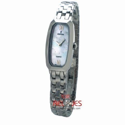 Klocka - FESTINA - F16108-2 - Kvarts - Analog - Vitt stål