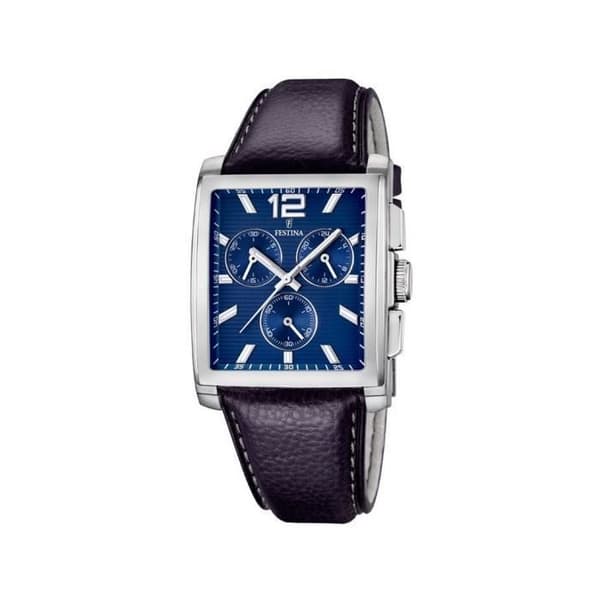 Herrkronograf - Festina - F16756-5 - Svart läder - Analog display - Kvarts