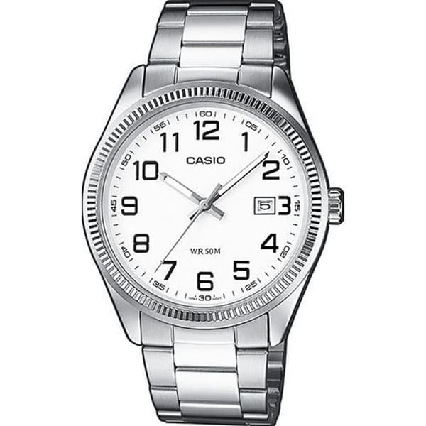 Herrklocka Casio DATE - WHITE, NUMBERS Vit (Ø 38,5 mm)