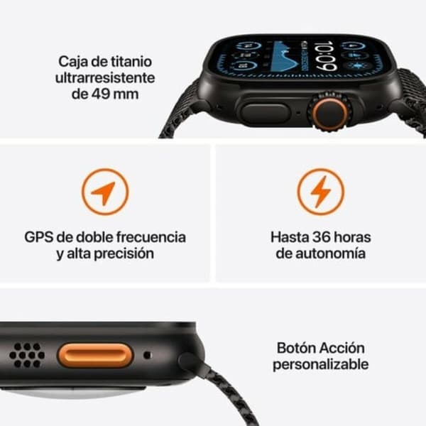 Älykello Apple Watch Ultra 2 MX4R3TY/A Musta Vihreä 49 mm