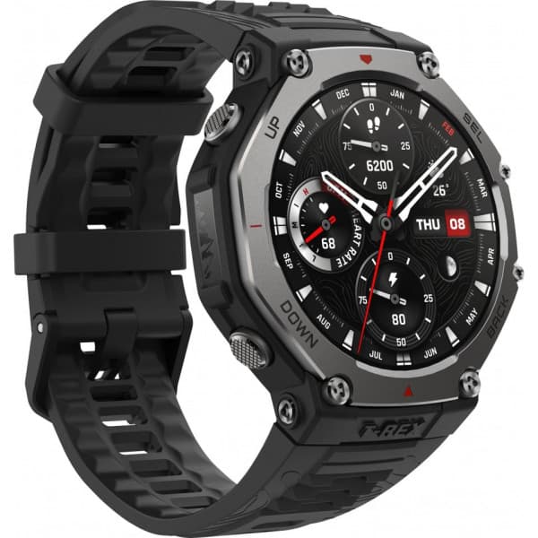 Amazfit T-Rex 3 -älykello, 48,5 mm, musta