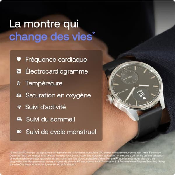 Withings ScanWatch 2 42mm Smartwatch Svart