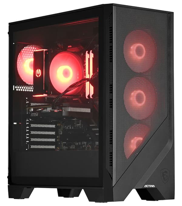 Actina 5901443406136 PC AMD Ryzen™ 7 7700 32 GB DDR5-SDRAM 1 TB SSD NVIDIA GeForce RTX 4070 SUPER Midi Tower Black
