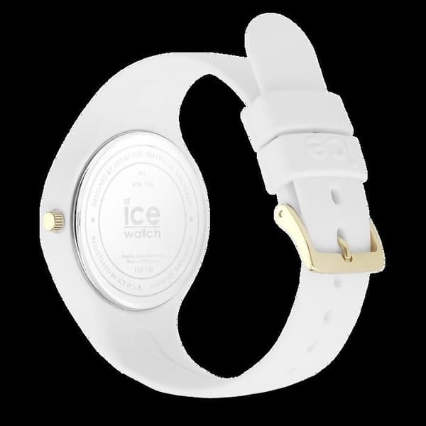 Klocka - Ice-Watch - ICE glam White Gold Numbers - Vit silikon - Kvarts - Dam