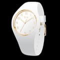Miniatyrbild 1 av 4: Klocka - Ice-Watch - ICE glam White Gold Numbers - Vit silikon - Kvarts - Dam