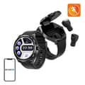 Miniatyrbild 1 av 5: BlitzWolf BW-HW1 smartwatch + TWS hörlurar (svarta)