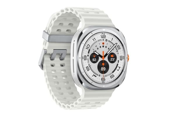Samsung Galaxy Watch Ultra 3,81 cm (1,5") AMOLED 47 mm Digital 480 x 480 pixlar Pekskärm 4G Vit Wi-Fi GPS (satellit)
