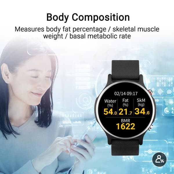 Smartwatch Fitness - ASUS - VivoWatch 6 - Blodtrycksövervakning - EKG - Aktivitetsspårning