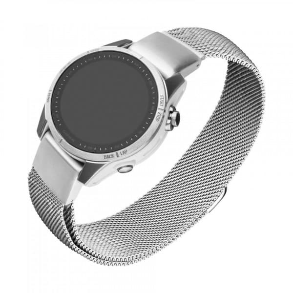Fixed QuickFit mesharmband, 20 mm, silver