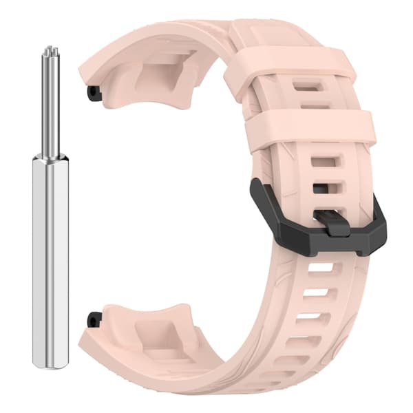 Silikonearmbånd til Amazfit T-Rex 3 med quick release - Pink
