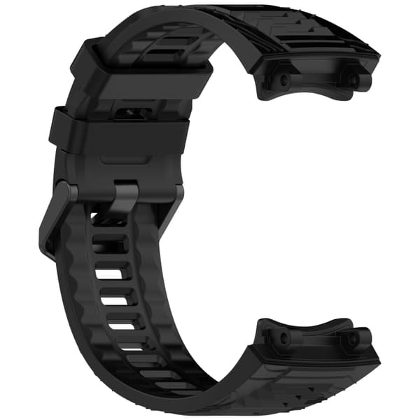 Silikonearmbånd til Amazfit T-Rex 3 med hurtig udløsning - Svart
