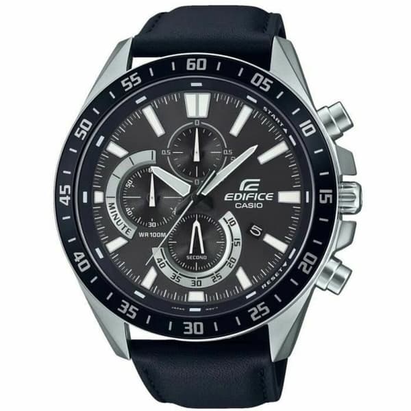 Herrklocka Casio EFV-620L-1AVUEF Svart Grå Silvrig