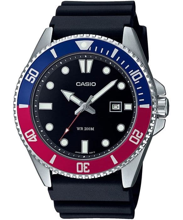 Klocka - CASIO - Herrkollektion - Svart - Stål - Vattentät 20 bar