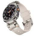 Pikkukuva 4 / 4: Silikoniranneke Samsung Galaxy Watch Ultra 47mm:lle pikalukituksella - Starlight