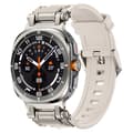 Pikkukuva 1 / 4: Silikoniranneke Samsung Galaxy Watch Ultra 47mm:lle pikalukituksella - Starlight