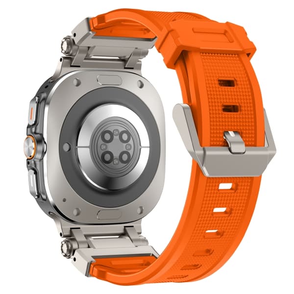 Silikonearmbånd til Samsung Galaxy Watch Ultra 47mm med quick release - Orange