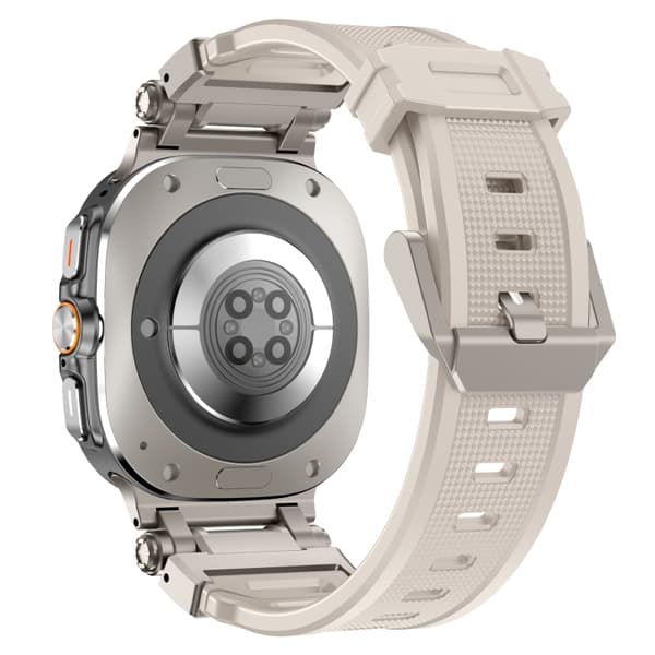Silikonearmbånd til Samsung Galaxy Watch Ultra 47mm med quick release - Starlight