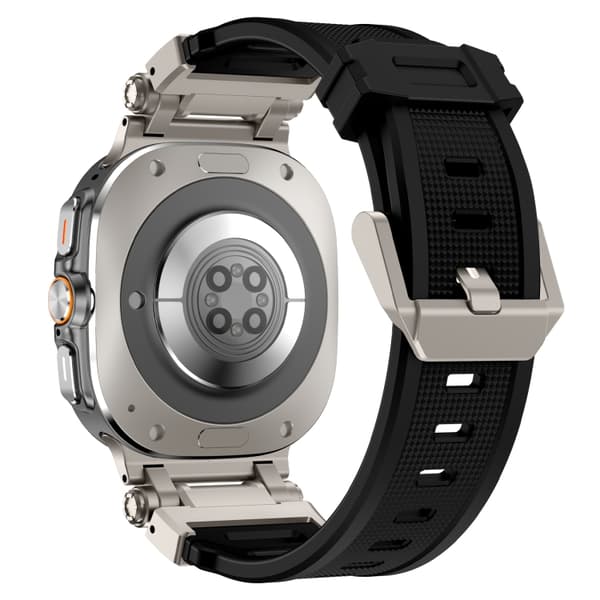 Silikonearmbånd til Samsung Galaxy Watch Ultra 47mm med quick release - Svart
