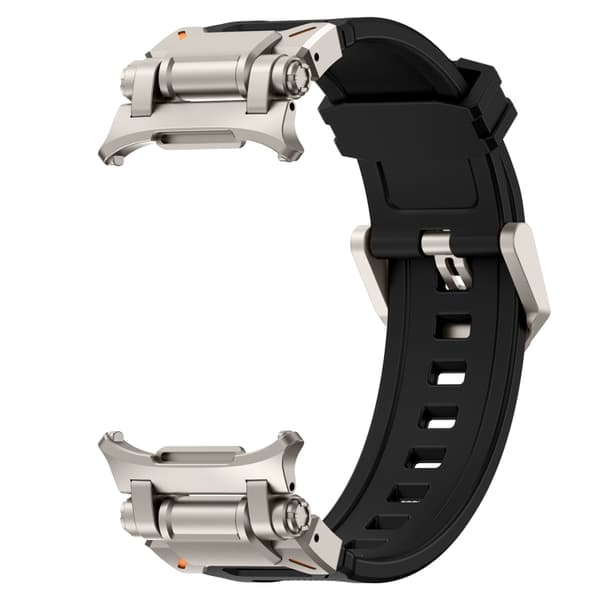 Silikonearmbånd til Samsung Galaxy Watch Ultra 47mm med quick release - Svart