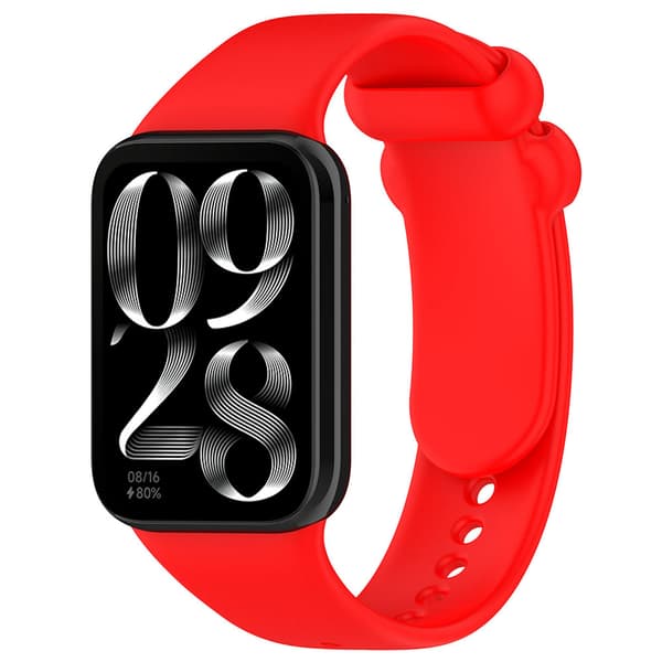 Silikonarmband till Xiaomi Redmi Watch 4 / Watch Band 8 Pro / 9 Pro - Röd