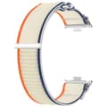 Miniatyrbillede 1 af 2: Nylonarmbånd til Xiaomi Redmi Watch 4 / Watch Band 8 Pro / 9 Pro - Orange/Beige