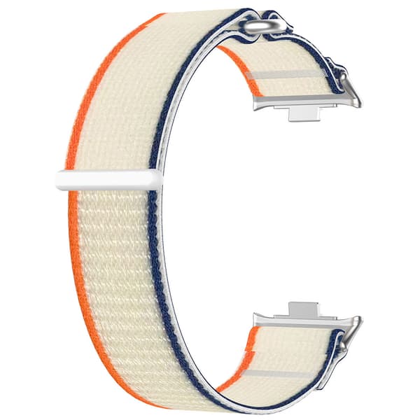 Nylonarmbånd til Xiaomi Redmi Watch 4 / Watch Band 8 Pro / 9 Pro - Orange/Beige