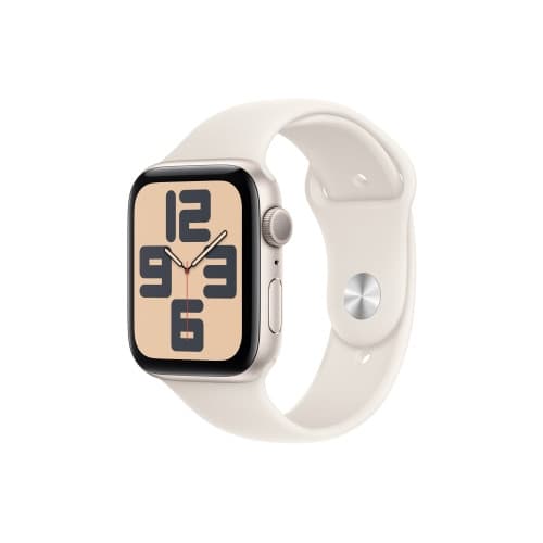 Apple Watch SE (GPS) 2a generation - stjärnljusaluminium - smart klocka med sportband - starlight - 32 GB
