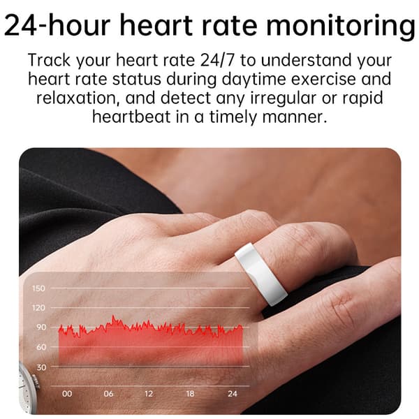 INF Smart Ring R1000 - Sleep Monitor Bluetooth 5.2 Blood Oxygen Tracker