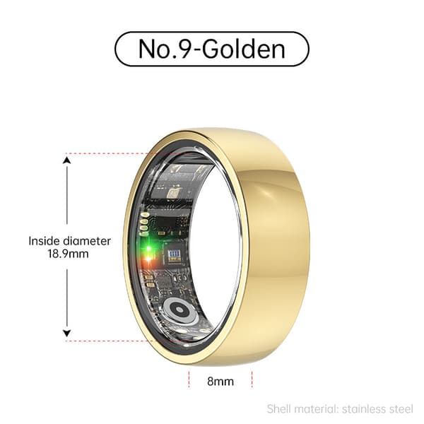 INF Smart Ring R1000 – Sömnmonitor, Bluetooth 5.0, Blodsyremätare