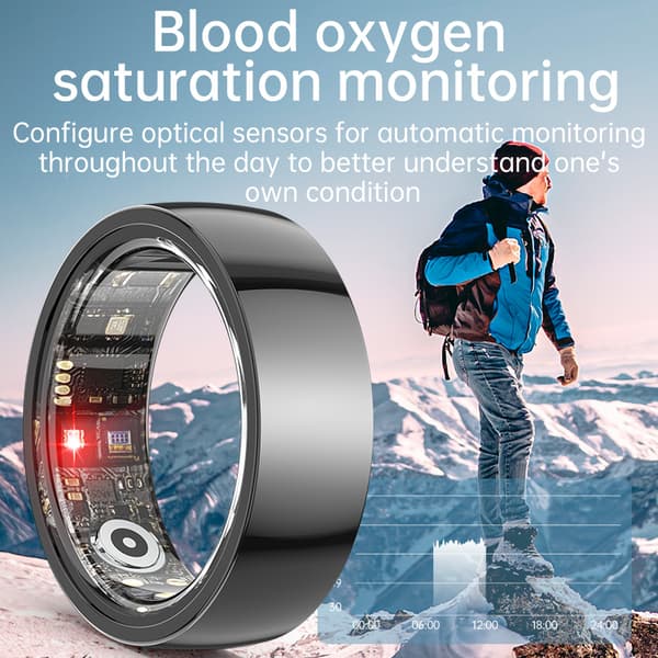 INF Smart Ring R1000 - Sleep Monitor Bluetooth 5.2 Blood Oxygen Tracker