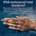 Miniatyrbillede 11 af 11: INF Smart Ring R1000 - Sleep Monitor Bluetooth 5.2 Blood Oxygen Tracker