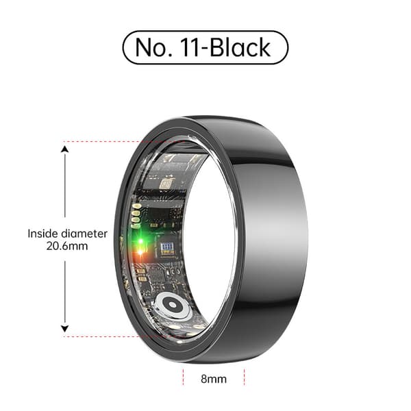 INF Smart Ring R1000 - Sleep Monitor Bluetooth 5.2 Blood Oxygen Tracker