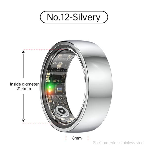 INF Smart Ring R1000 – Unimonitori, Bluetooth 5.0, veren happimonitori