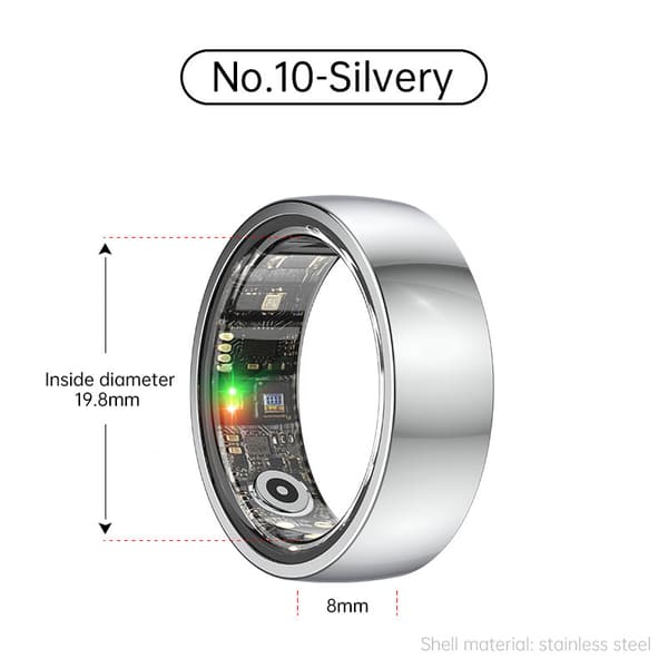 Smart Ring R1000 – Søvnmonitor, Bluetooth 5.0, Blood Oxygen Monitor