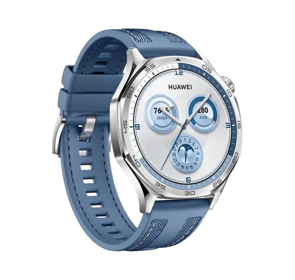 Huawei Watch GT 5 46mm, stainless steel/blue