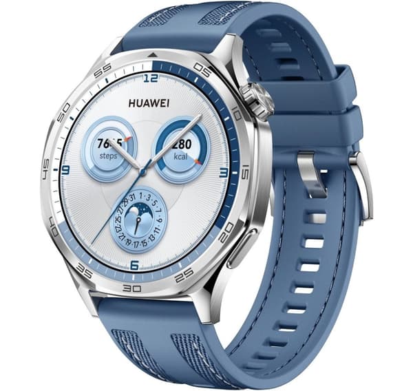 Huawei Watch GT 5 46mm, stainless steel/blue
