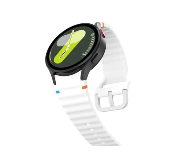 Tech-Protect watch strap Silicone Sport Samsung Galaxy Watch4/5/5 Pro/6/7/FE, white
