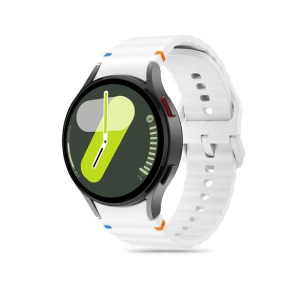 Tech-Protect watch strap Silicone Sport Samsung Galaxy Watch4/5/5 Pro/6/7/FE, white
