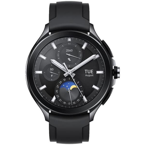 Xiaomi Mi Watch 2 Pro 46 mm Bluetooth Svart ansluten klocka med svart gummirem